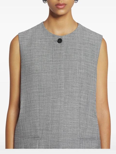 Lanvin round neck waistcoat - Grey