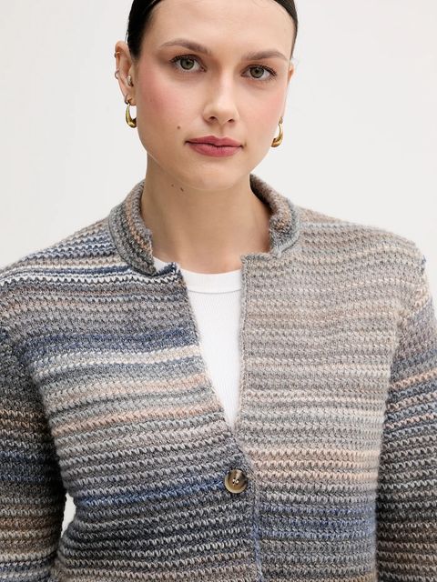 United Colors of Benetton kardigan z dodatkiem wełny kolor szary 105CD6880