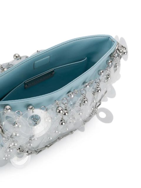 Rabanne disk clutch bag - Blue