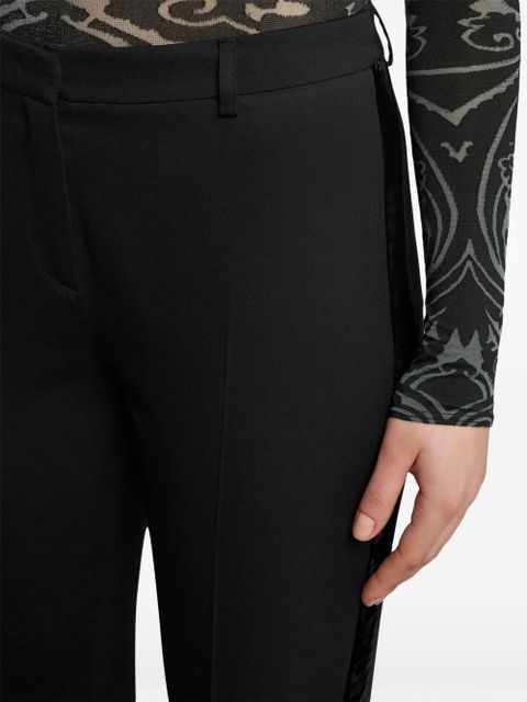ETRO wool flared trousers - Black