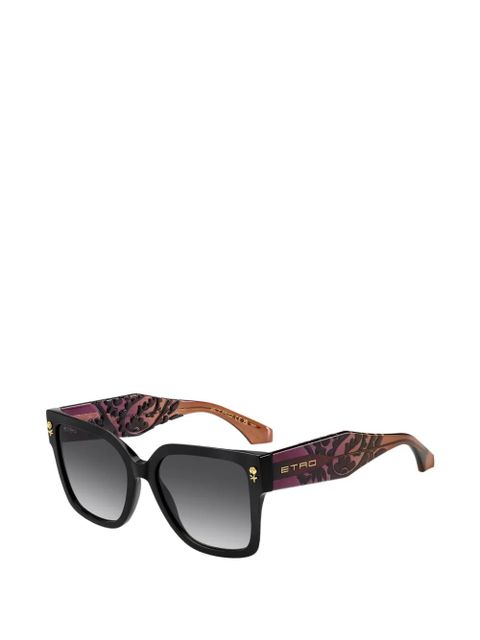 ETRO flower-detail sunglasses - Black