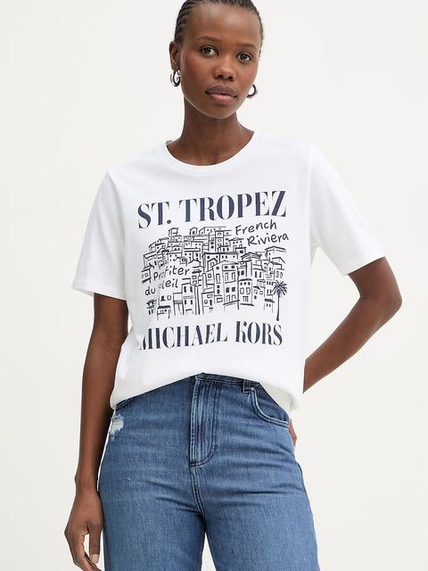 MICHAEL Michael Kors t-shirt damski bawełniany - zdjęcie produktu nr 2