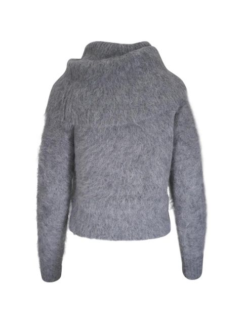 TOTEME funnel-neck sweater - Grey - zdjęcie produktu nr 2