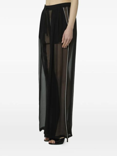 Dolce & Gabbana silk chiffon trousers - Black