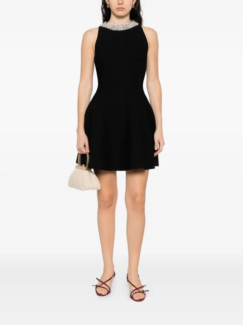 SANDRO embellished flared dress - Black