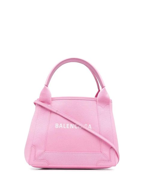 Balenciaga logo-print canvas tote - Pink - zdjęcie produktu nr 1