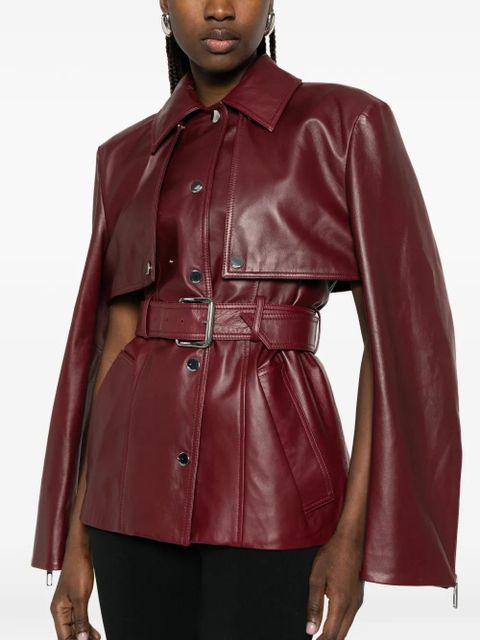 Sportmax leather jacket - Red