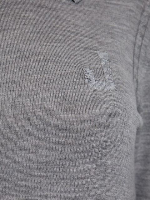 Jacquemus logo-embroidered jumper - Grey