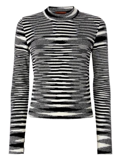 Missoni patterned crew-neck sweater - Black - zdjęcie produktu nr 1
