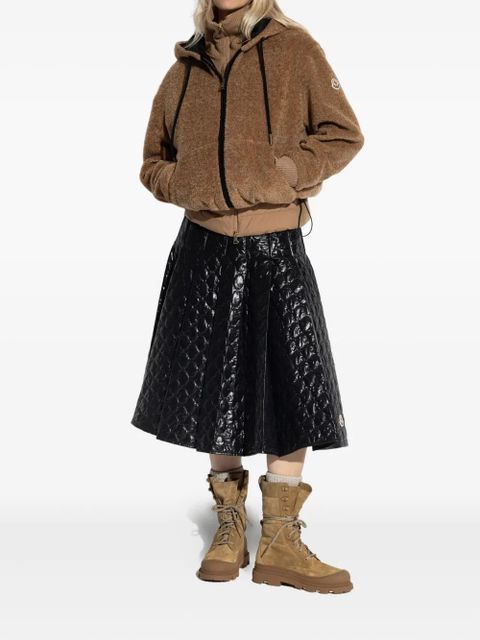 Moncler hooded teddy fleece jacket - Brown - zdjęcie produktu nr 2