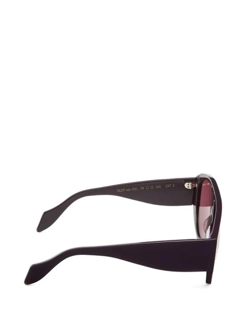 PINKO Pilot logo-detail sunglasses - Purple