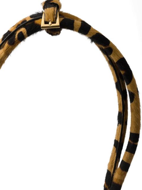 Prada large Bonnie printed tote bag - Brown