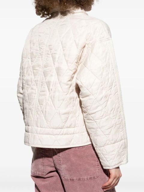 MARANT ÉTOILE Zakiane quilted tie-detail jacket - Neutrals