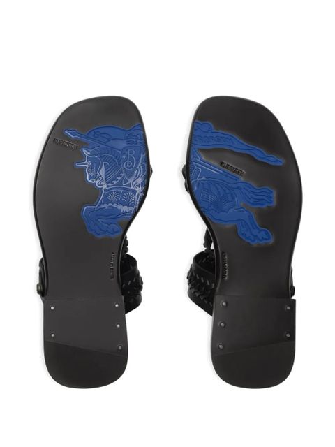 Burberry leather Baez sandals​ - Black
