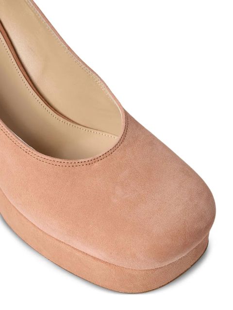 Chloé 100mm straps leather pumps - Pink