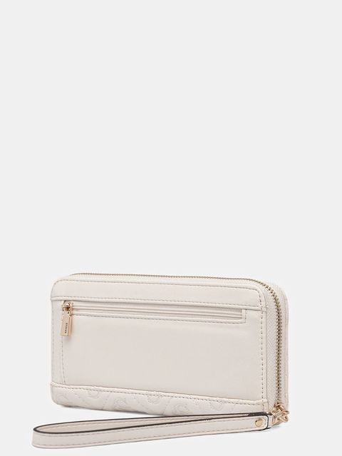 Guess portfel ADELASIA damski kolor beżowy SWQL96 58146