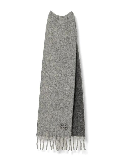 Ruslan Baginskiy logo-embroidered scarf - Grey - zdjęcie produktu nr 1