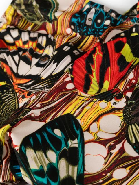 Jean Paul Gaultier Butterfly-print swimsuit - Neutrals
