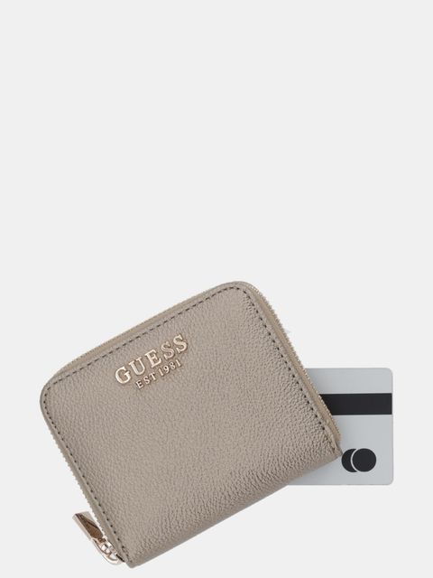 Guess portfel LAUREL damski kolor złoty SWBG74 59137