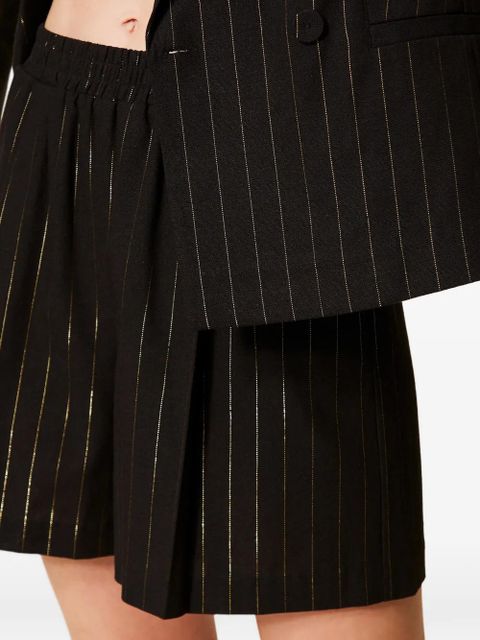 TWINSET pinstriped shorts - Black