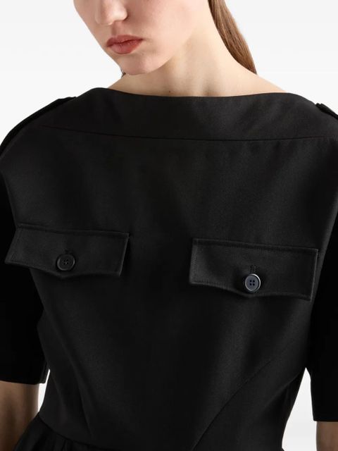 Prada gabardine dress - Black