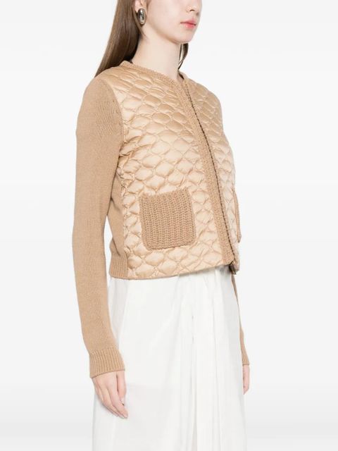 Moncler quilted pocket jacket - Neutrals