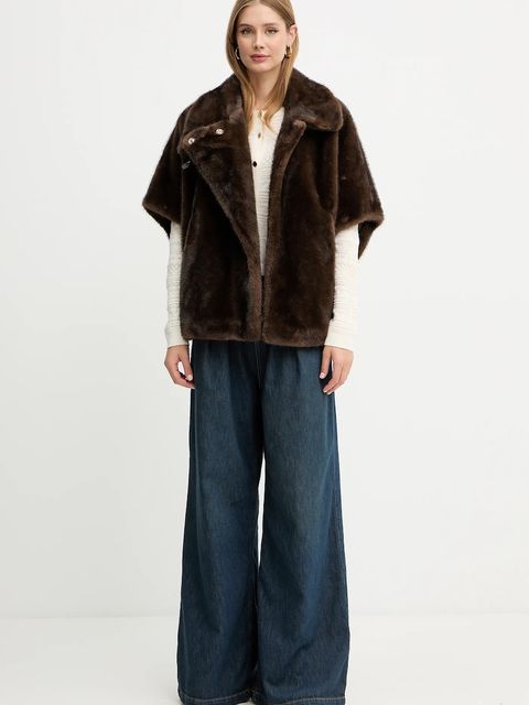 Morgan kardigan damski kolor beżowy lekki MNAHIA - zdjęcie produktu nr 2