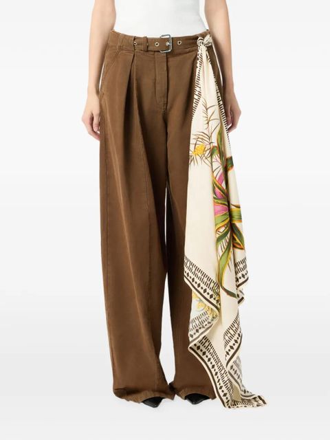 Blumarine agave print scarf - Neutrals - zdjęcie produktu nr 2