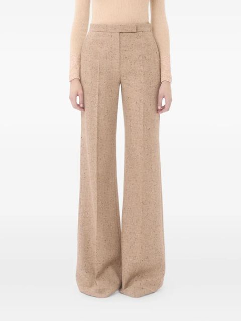 Valentino Garavani natté-weave tailored trousers - Neutrals
