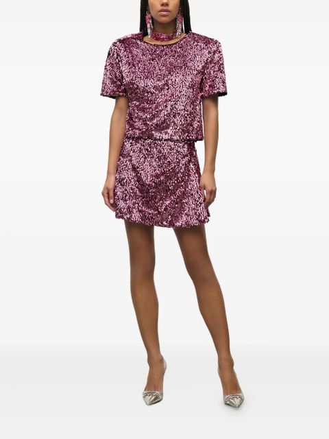 AREA sequin top - Pink