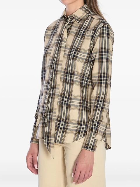 Saint Laurent Lavallière Cassandre long-sleeve shirt - Neutrals - zdjęcie produktu nr 2