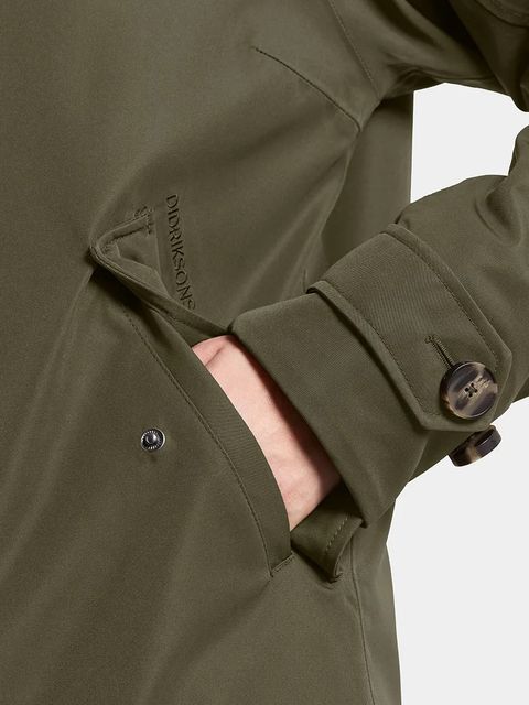 Didriksons kurtka LUNA kolor zielony zimowa oversize 505930