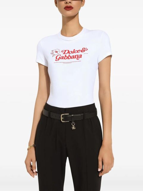 Dolce & Gabbana DG-charm leather belt - Black - zdjęcie produktu nr 2