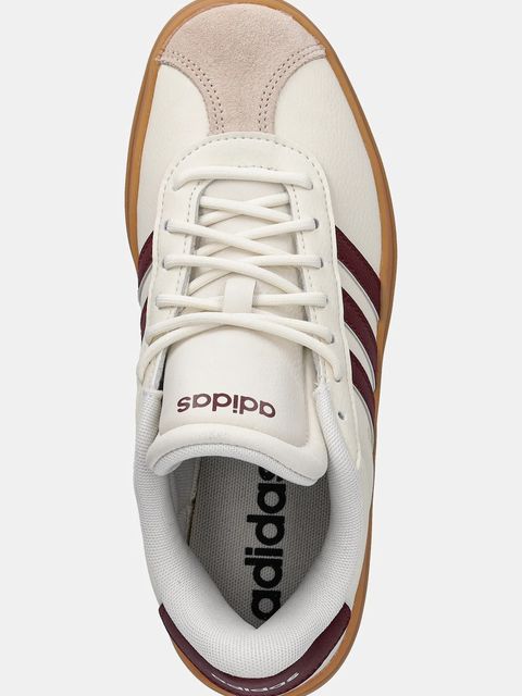 adidas sneakersy VL Court Bold damskie kolor beżowy JQ5642