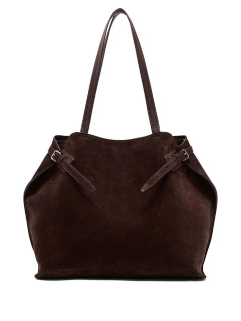 Proenza Schouler large Days buckle-detail suede tote bag - Brown - zdjęcie produktu nr 2