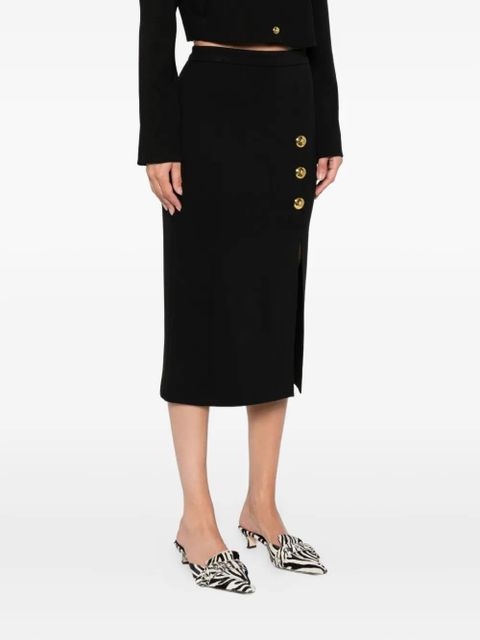 PINKO Giardiniera midi skirt - Black