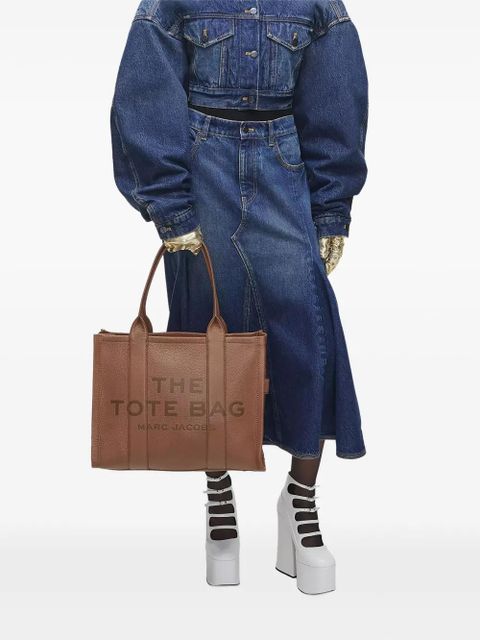 Marc Jacobs leather tote bag - Brown - zdjęcie produktu nr 2