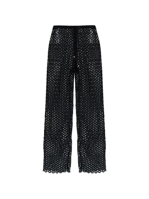 Cult Gaia cut-out drawstring trousers - Black - zdjęcie produktu nr 1