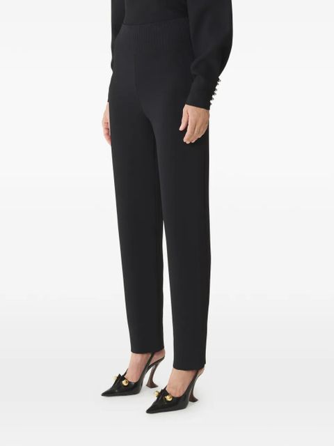 Lanvin ribbed-waistband trousers - Black
