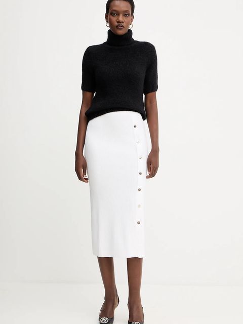 Liu Jo sweter z dodatkiem wełny damski kolor czarny z golfem MF5468 MA80Q - zdjęcie produktu nr 2