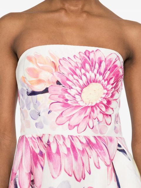 Aje Lydia ruffled floral-print mini dress - Pink