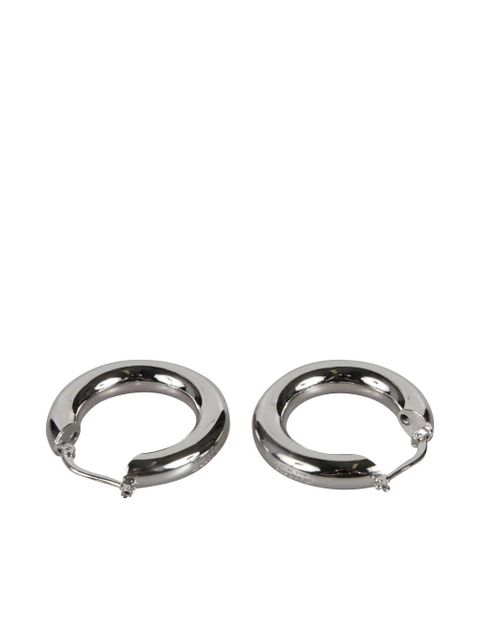 Jil Sander round-hoop earrings - Silver - zdjęcie produktu nr 1