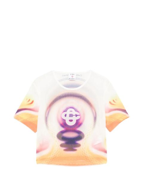 Casablanca graphic-print T-shirt - Orange - zdjęcie produktu nr 1