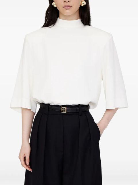 ANINE BING Monogram belt - Black