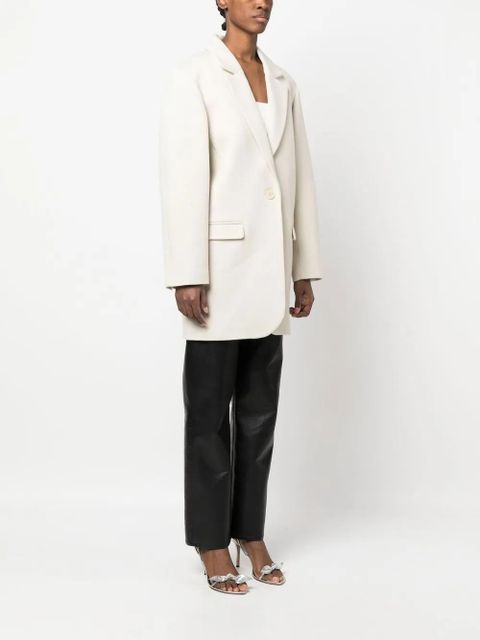 ISABEL MARANT Jilinka single-breasted coat - Neutrals