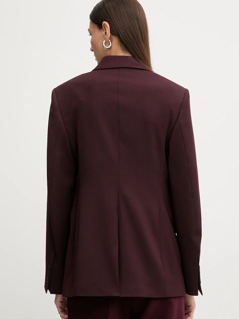 Filippa K marynarka z dodatkiem wełny kolor pomarańczowy jednorzędowa gładka 31825