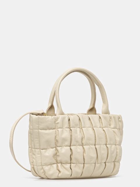 Answear.LAB torebka skórzana kolor beżowy - zdjęcie produktu nr 2