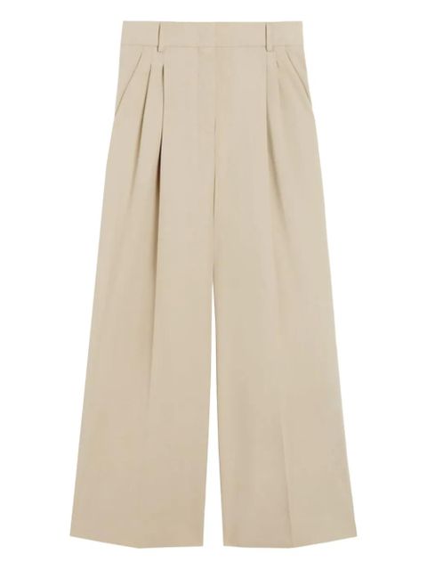 Weekend Max Mara pleated wide-leg trousers - Neutrals - zdjęcie produktu nr 1