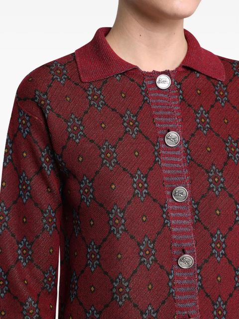 ETRO patterned cardigan - Red - zdjęcie produktu nr 2