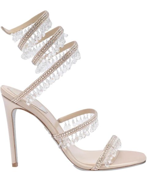 René Caovilla Chandelier crystals sandals - Neutrals - zdjęcie produktu nr 1